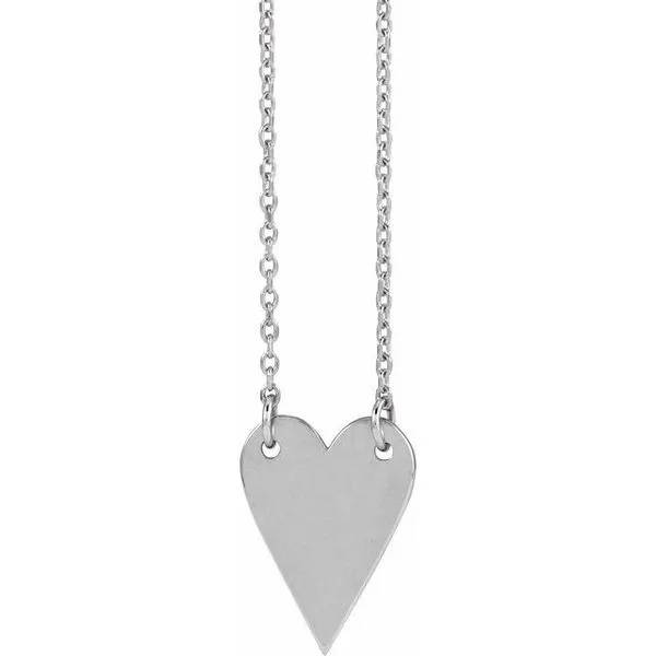 Engravable Heart Necklace