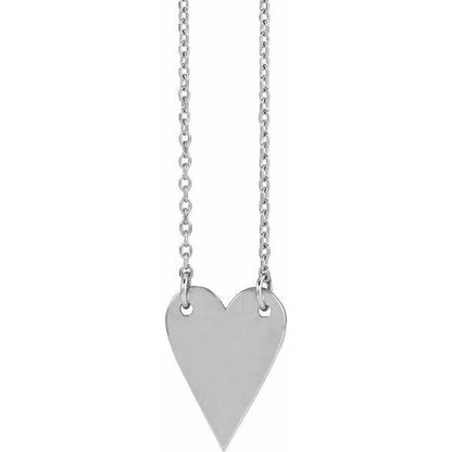 Engravable Heart Necklace