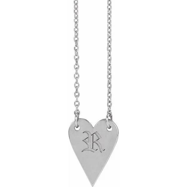 Engravable Heart Necklace