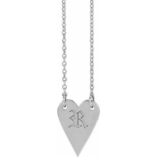 Engravable Heart Necklace