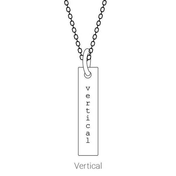 Engravable Bar Necklace