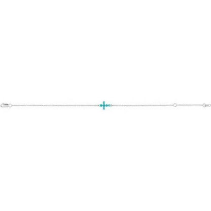 Sideways Cross Bracelet