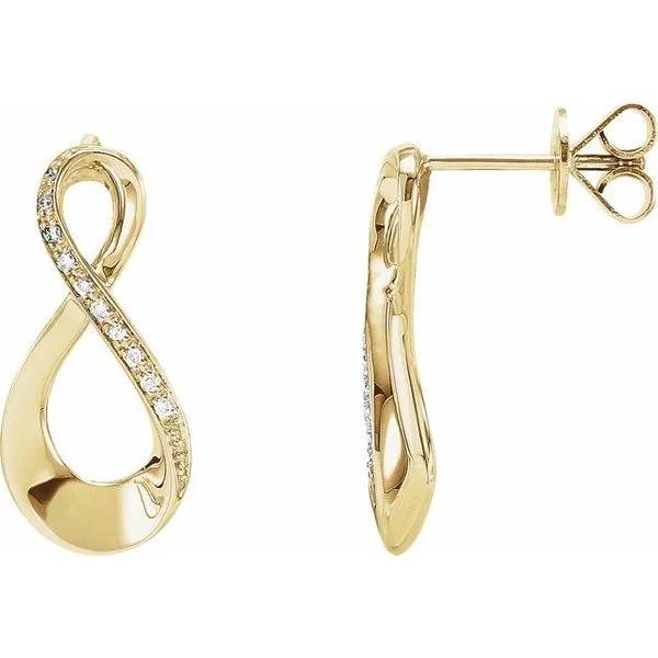 Accented Infinity-Inspired Earrings