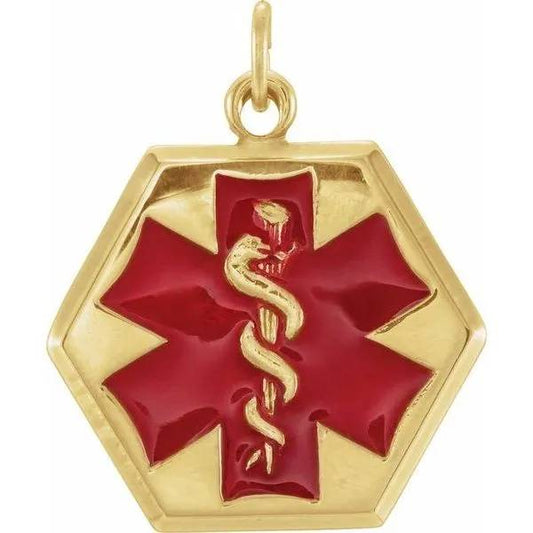 Engravable Medical Identification Pendant