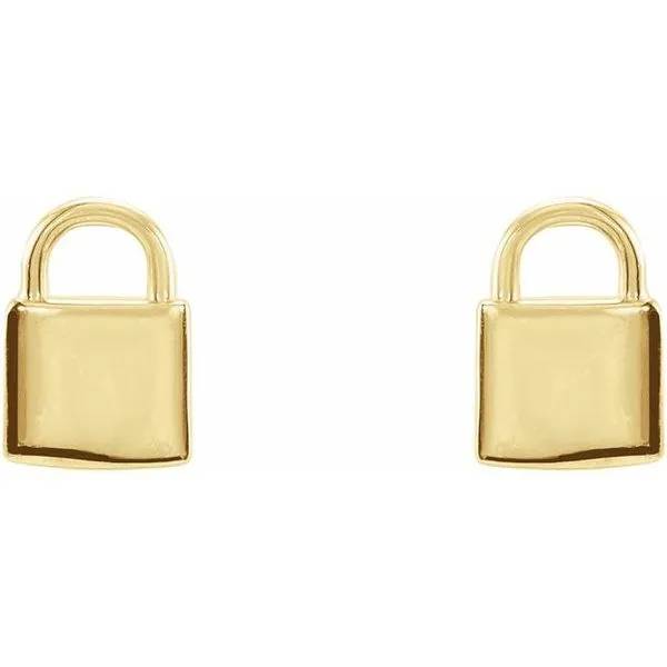 Petite Lock Earrings