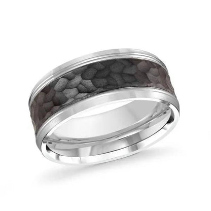 CARBON FIBER AND GOLD WEDDING BAND