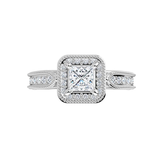 Vintage-Inspired Halo-Style Engagement Ring